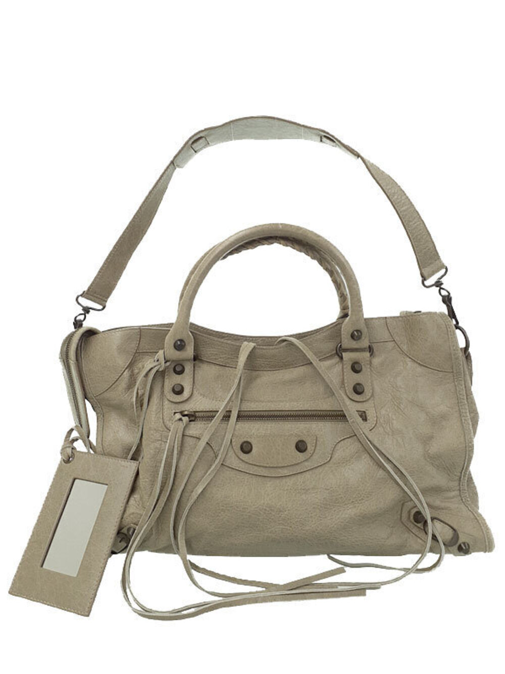 Balenciaga The City Classic 2way Bag Beige Cream Tan